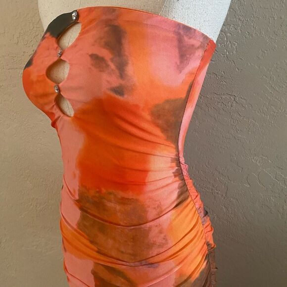 New Verdusa Tie Dye Bodycon Dress Sz XS - Picture 6 of 7